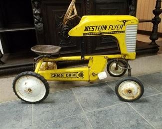 Western Flyer Yellow Tractor 