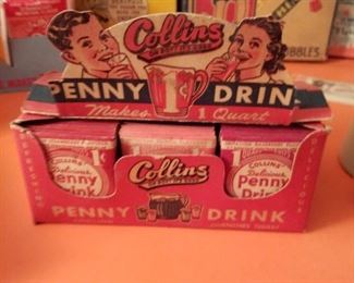 Very rare!! Collins Penny Drink!!! Completely full !!Aproximatly,  90 packages!!!