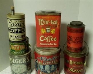 Coffee tins