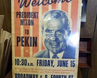 Welcome,  President Nixon sign