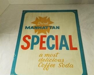 Drink Manhattan SPECIAL metal sign