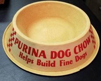Purina cardboard dog bowl advertisement 
