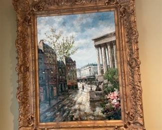 Very large oil painting