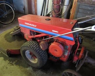 Gravely walk behind tractor