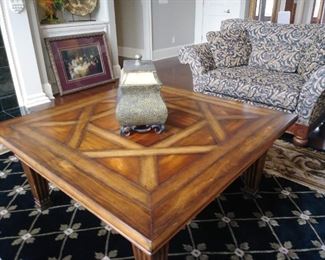 Henredon square cocktail table