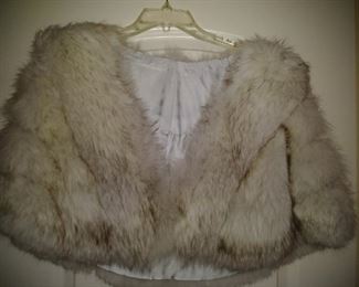 Angora rabbit fur stole
