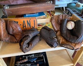Baseball glove collection