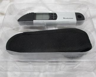 Brookstone digital tire guage with programmable memory.  Not tested