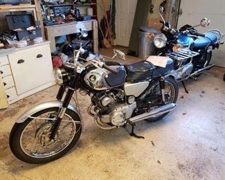 Vintage 1966 Honda CB160 motorcycle