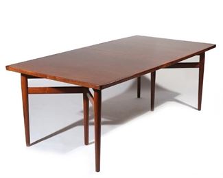 Lot 38 | ARNE VODDER ROSEWOOD DINING TABLE, Mid-Century Modern