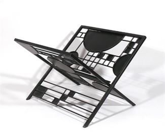 Lot 47 | FRANK LLOYD WRIGHT STYLE MAGAZINE RACK