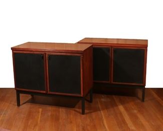 Lot 50 | PAIR MID-CENTURY ROSEWOOD CABINETS