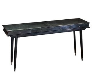 Lot 55 | BLACK LACQUERED CONSOLE TABLE