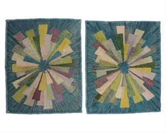 Lot 59 | PAIR GEORGE WELLS MID-CENTURY RUGS