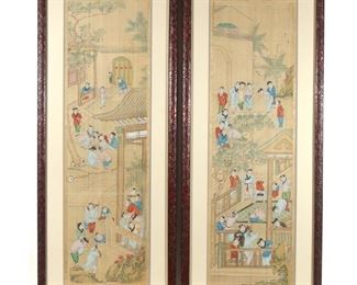 Lot 98 | PAIR CHINESE PAINTINGS