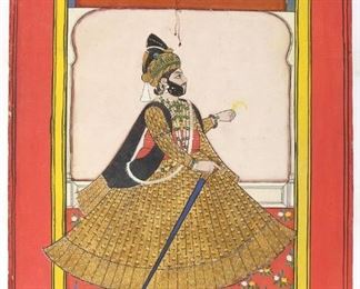 Lot 113 | INDIAN ILLUSTRATION of MAHARAJA