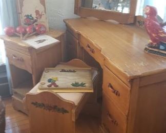 Monterey...desk, mirror, side table, bench