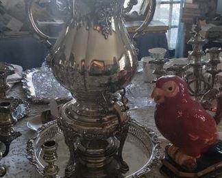 Wallace silverplate baroque Urn