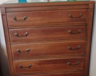 BUY-IT NOW VINTAGE SOLID WOOD HIGHBOY CHEST