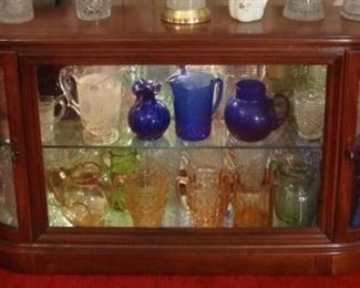 BUY-IT NOW VINTAGE PULASKI LIGHTED CURIO CABINET WITH CURVED GLASS  $125