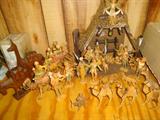 Amazing hand carved Nativity Set