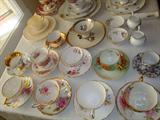 Lovely teacup collection....English bone china, Belleek, Bavaria.....