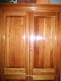 Smaller size solid wood storage cabinet