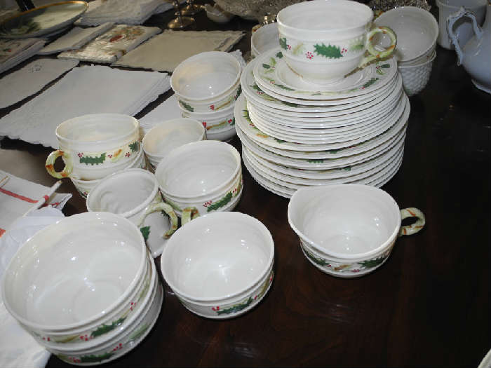 Belleek Christmas dinnerware