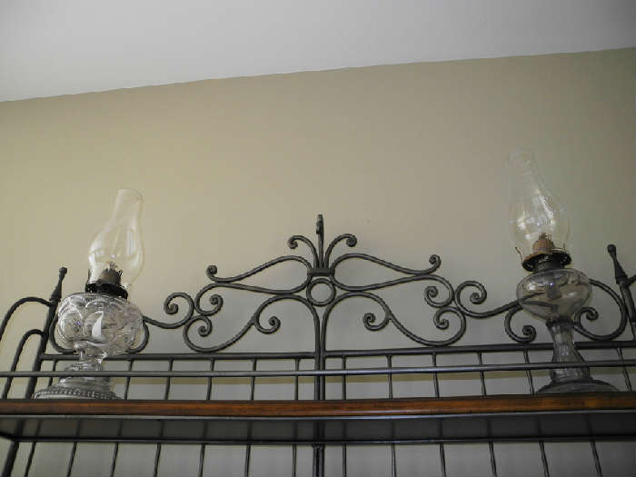 Antique oil lamps