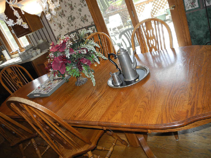 Very large kitchen table with two leaves....