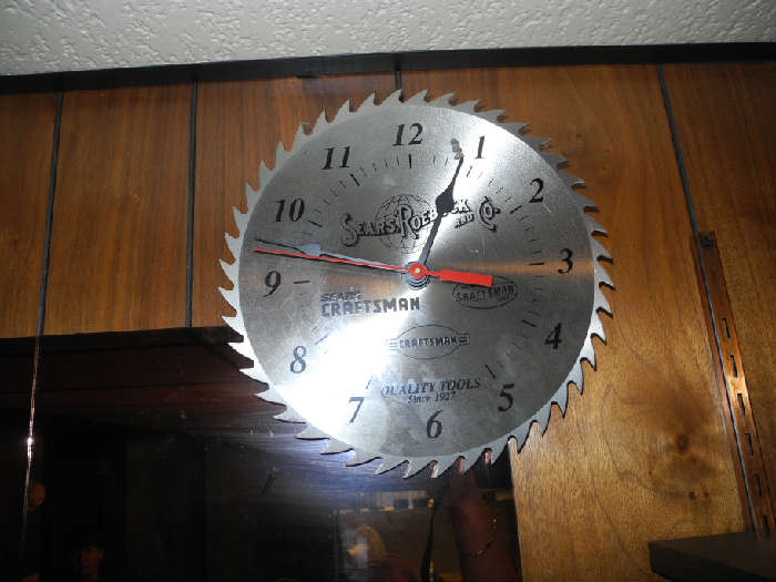 Craftsman saw blade clock!