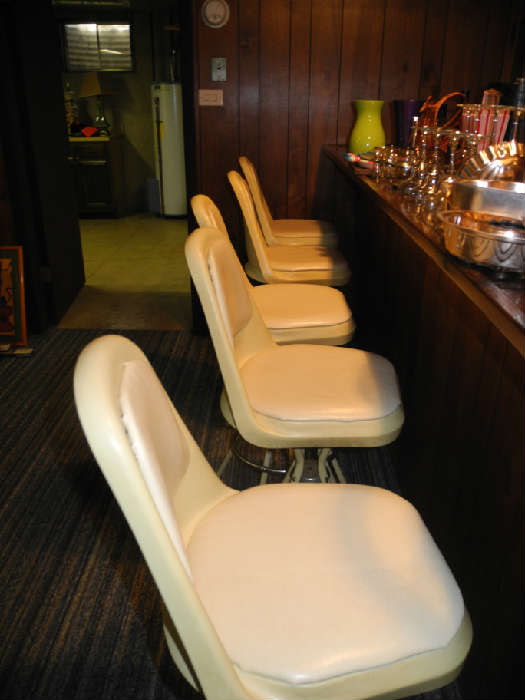 Groovy vintage 60's bar stools