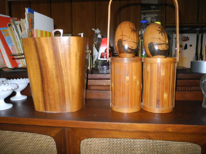 Teak ice bucket and more!
