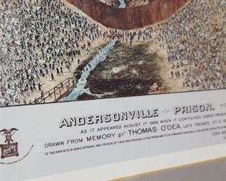 Andersonville Prison Civil War print