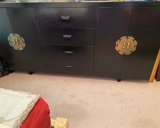 Black Dresser with marble top  78”L x 20”D x 39”H			$399 -Call or Text for Updated Discount Price -

