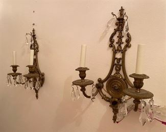 Pair of elecrified sconces $90  - Call or Text for Updated Discount Price - 
