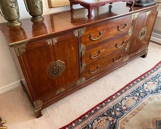  Dining Room oriental sideboard 19”D x 31”H x 70.5”L	 - $450 - Call or Text for Updated Discount Price -
