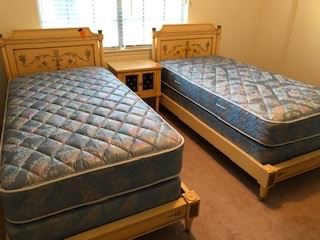 $395 pair of painted twin beds - Call or text for an updated discount price