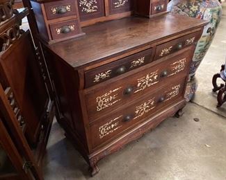 Englo Indian chest dresser inlaid  - $699 - Call or Text for updated discount price. 