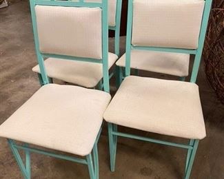 $150 set of 4 metal chairs - call or text for new updated price. 