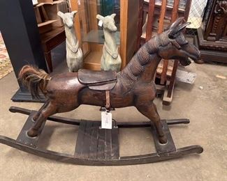 $395 - rocker wood horse - call or text for new updated discount price