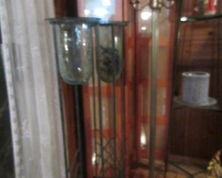 glass planters , lamp