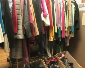 clothes formal and casual size small . Shoes 5 1/2