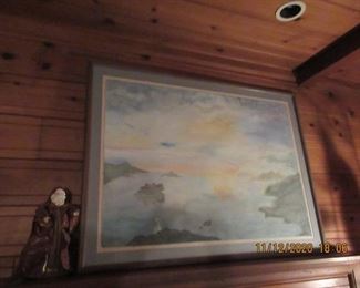 Large signed water color