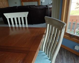 DINING TABLE AND 6 CHAIRS