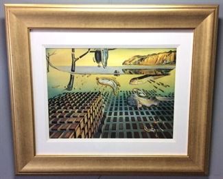 SALVIDOR DALI FRAMED PRINT ‘’THE DISINTERGRATION OF THE PERSISTENCE OF MEMORY