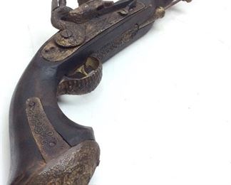 VTG. REPRO BLUNDERBUST PISTOL, DECOR