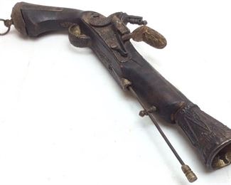 VTG. REPRO BLUNDERBUST PISTOL, DECOR