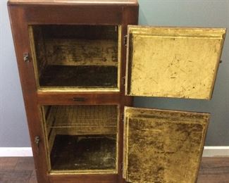 ANTIQUE COLUMBIA REFRIGERATOR ICE BOX