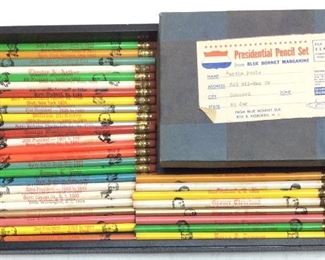 VTG. PRESIDENTIAL PENCIL SET,